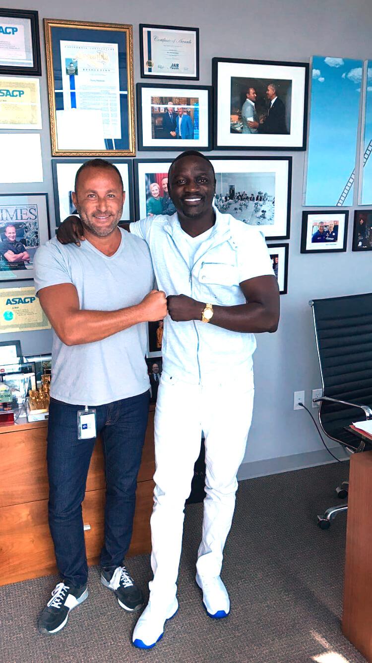 Dr. Andy Khawaja with Aakon