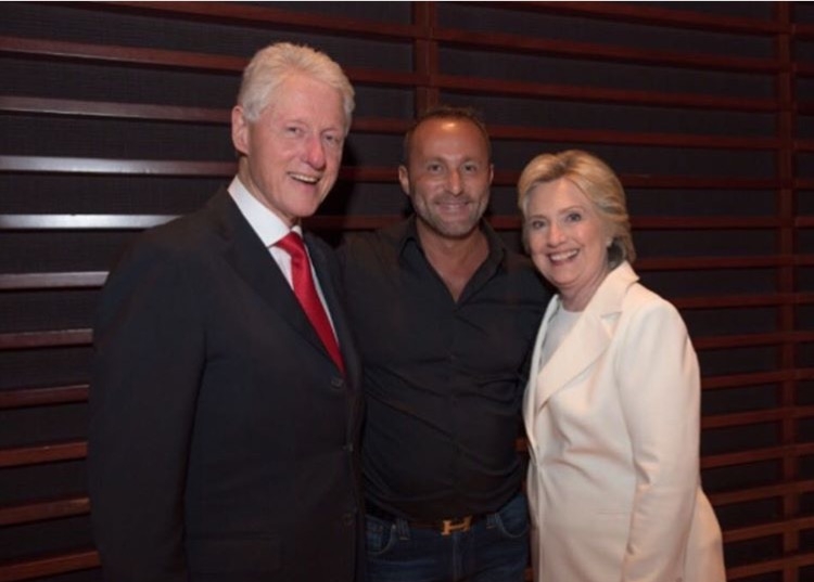 Dr. Andy Khawaja with Bill and Hillary Clinton