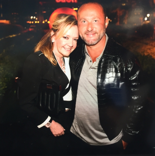 Dr. Andy Khawaja with Caroline Scheufele