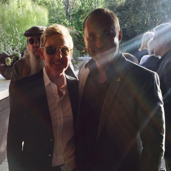 Dr. Andy Khawaja with Ellen DeGeneres