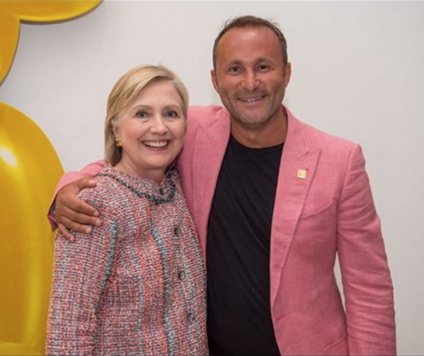 Dr. Andy Khawaja with Hillary Clinton
