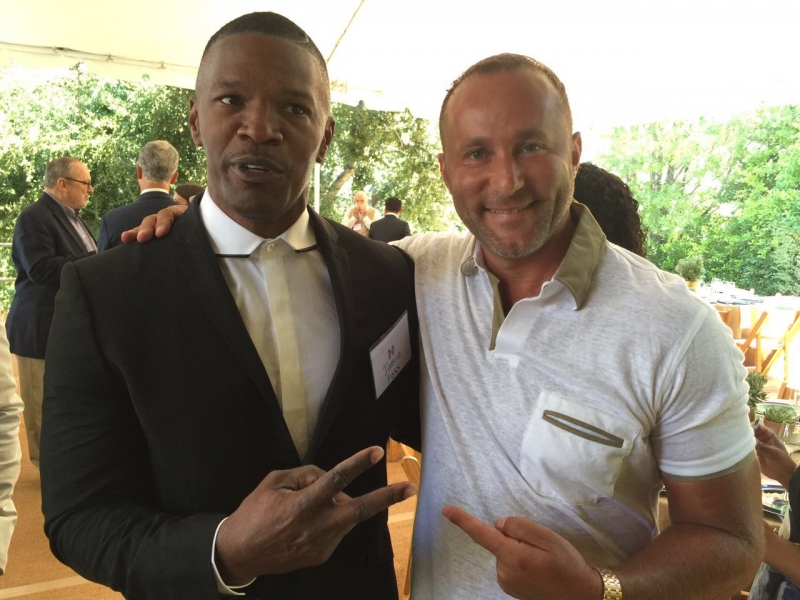 Dr. Andy Khawaja with Jamie Fox
