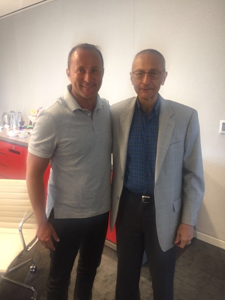 Dr. Andy Khawaja with John Podesta
