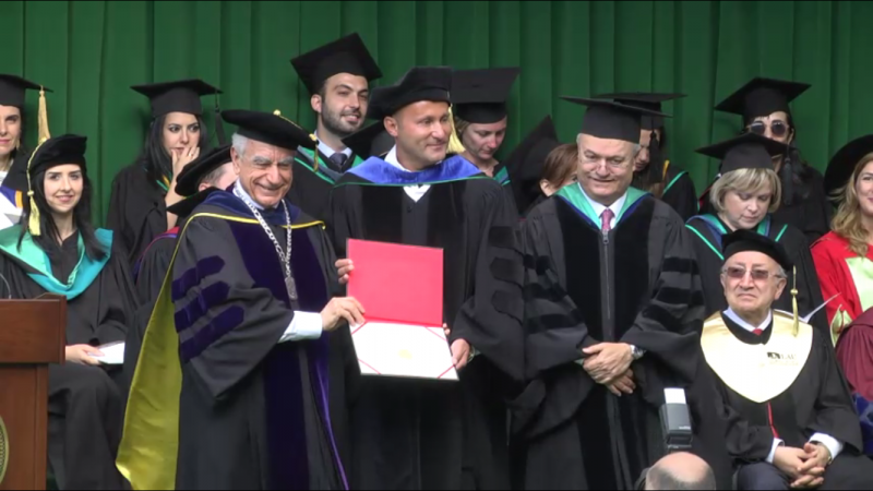 Dr. Andy Khawaja received PHD in Lebanese American University