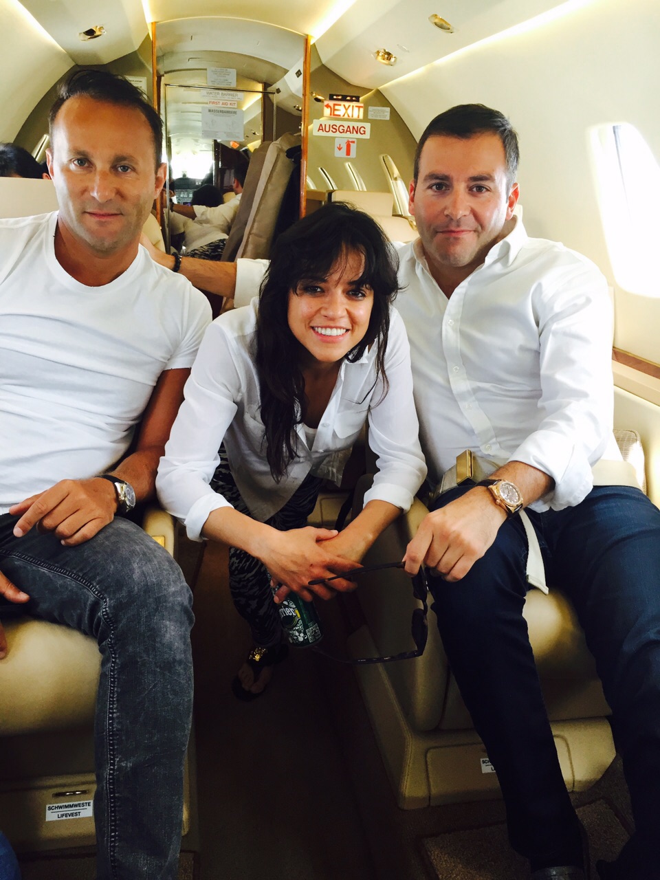 Dr. Andy Khawaja with Michelle Rodriguez