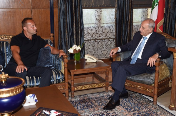Dr. Andy Khawaja with Nabih Berri - Speaker of the Parliament of Lebanon