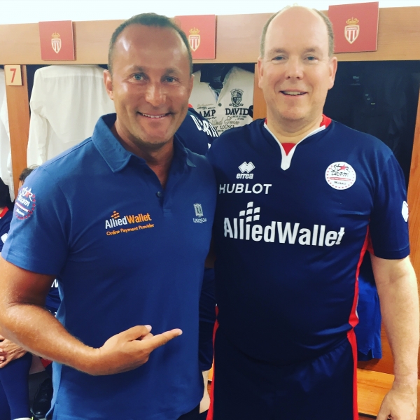 Dr. Andy Khawaja with Prince Albert of Monaco