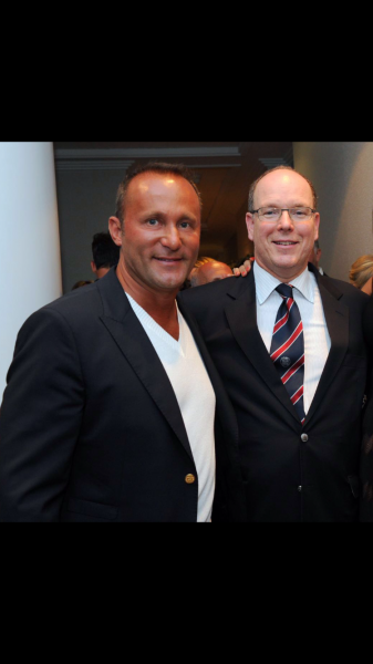 Dr. Andy Khawaja with Prince Albert of Monaco
