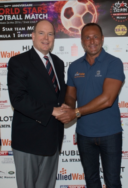 Dr. Andy Khawaja with Prince Albert of Monaco