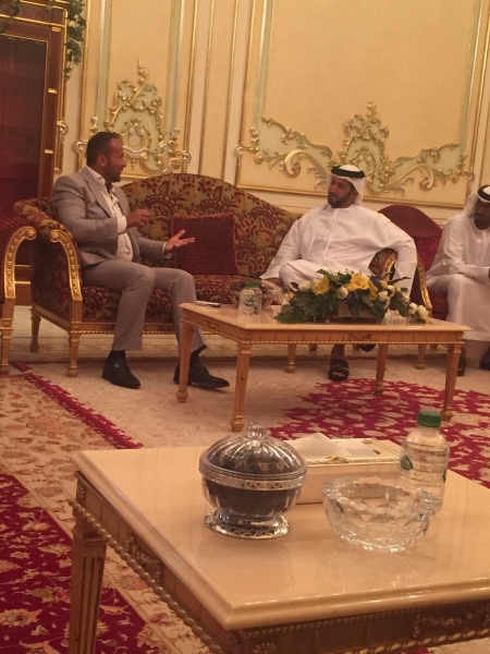 Dr. Andy Khawaja with Prince Mohammed bin Zayed al nahyan