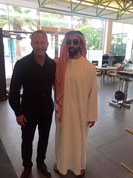 Dr. Andy Khawaja with Prince Mohammed bin Zayed al nahyan