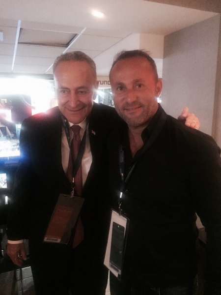 Dr. Andy Khawaja with Senator Charles "Chuck" Ellis Schumer