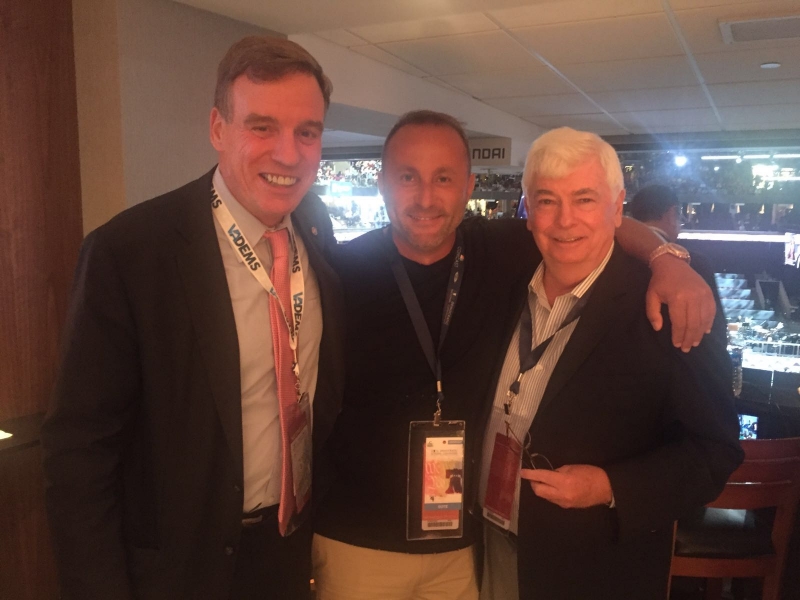Dr. Andy Khawaja with US Senator Mark Warner