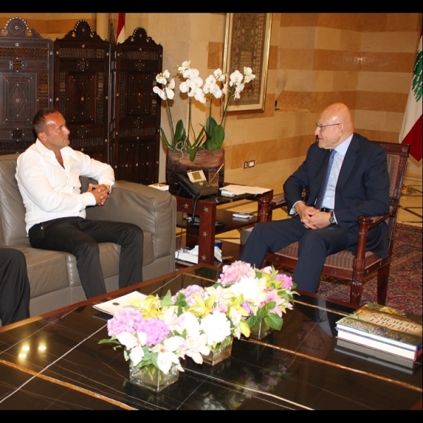Dr. Andy Khawaja with Tammam Saeb Salam
