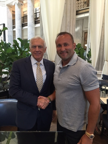 Dr. Andy Khawaja with US Army General Wesley Clark