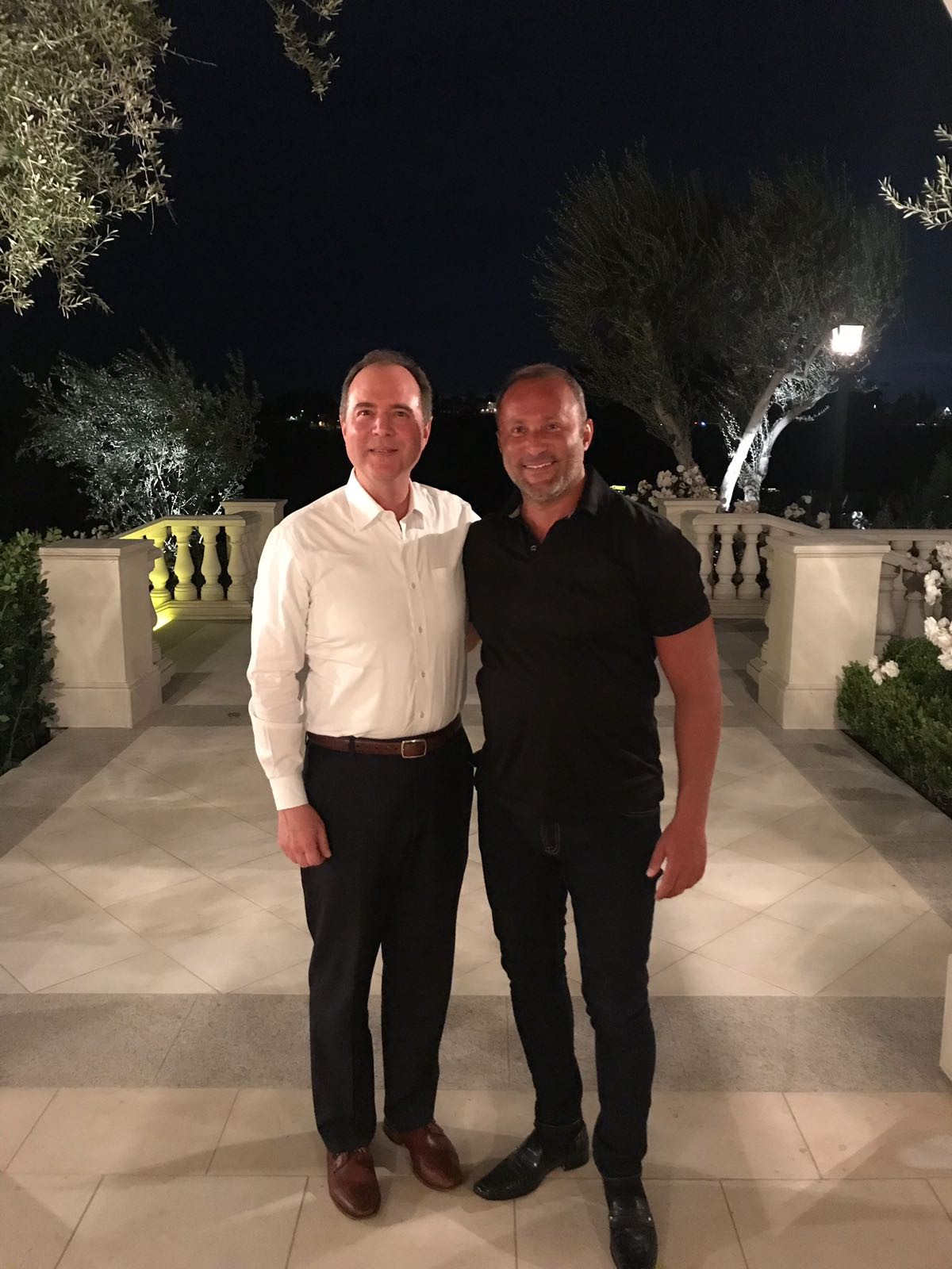 Dr. Andy Khawaja and Adam Schiff