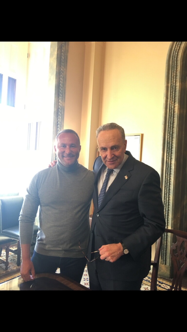 Dr. Andy Khawaja with Chuck Schumer