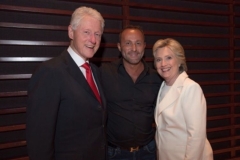 Dr. Andy Khawaja with Bill and Hillary Clinton