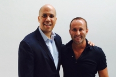 Dr. Andy Khawaja with Cory Booker