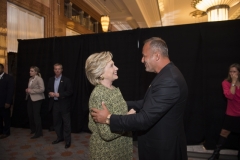 Dr. Andy Khawaja with Hillary Clinton