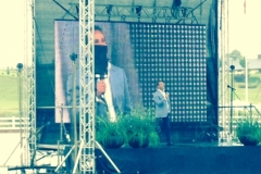 Dr. Andy Khawaja speaking at a university