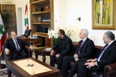 Dr. Andy Khawaja with Lebanese President Michel Aoun