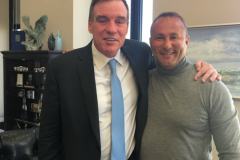 Dr. Andy Khawaja with Mark Warner