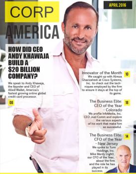 Dr. Andy Khawaja Corp America - Oct 2016 press cover