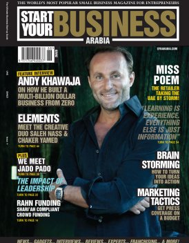 Dr. Andy Khawaja Start Your Business - Dec 2013 cover