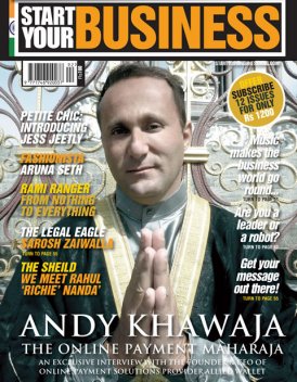 Dr. Andy Khawaja Start Your Business - June 2014 cover