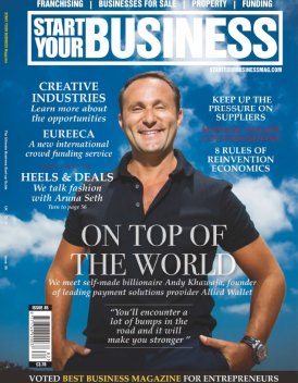 Dr. Andy Khawaja Start Your Business - Oct 2013 cover