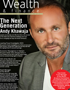 Dr. Andy Khawaja Wealth Finance International - March 2016 press cover