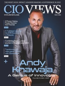 Dr. Andy Khawaja on the cover of CIO Views Magazine