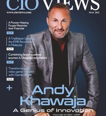 Dr. Andy Khawaja on the cover of CIO Views Magazine