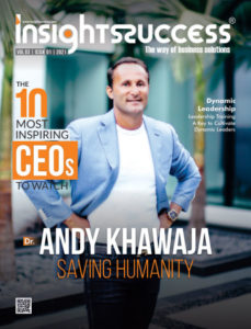 Dr. Andy Khawaja on the cover of Insights Success Magazine