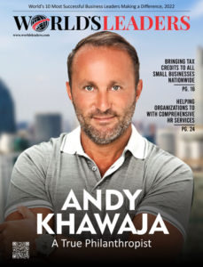 Dr. Andy Khawaja on the cover of Worlds Leaders