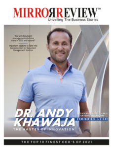 Dr. Andy Khawaja on the cover of Mirror Review Magazine