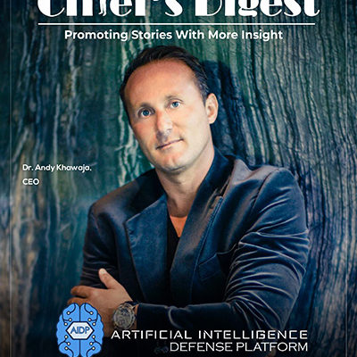 Dr. Andy Khawaja on the cover of Chiefs Digest Magazine